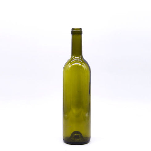 Botella Tipo Bordalesa 750 ml para Corcho Verde Antiguo